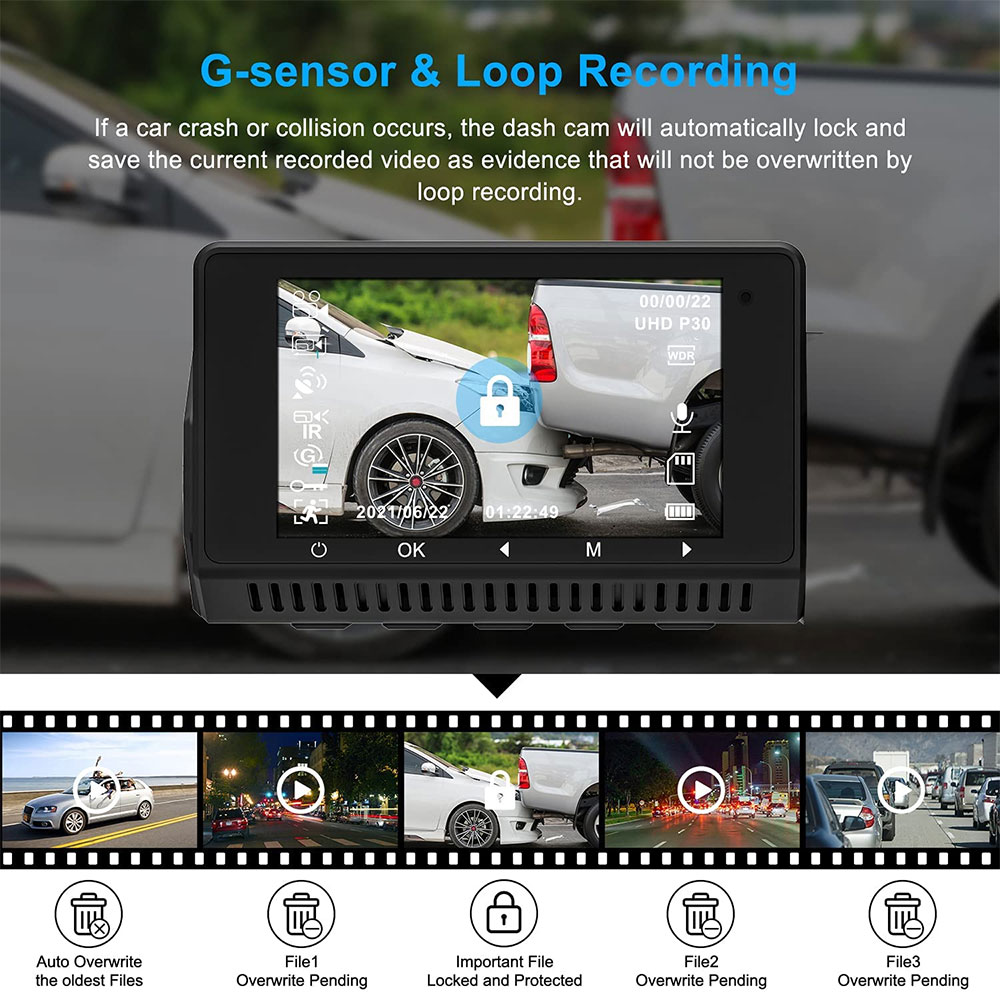 4K Dual Dash Cam
