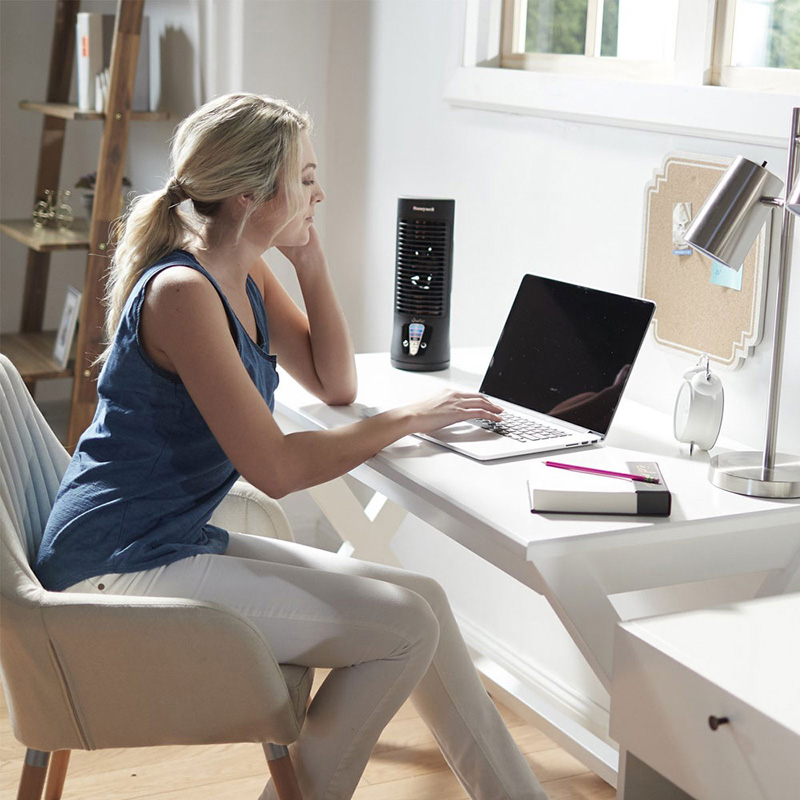 SGOF Oscillating Fan Camera On A Desk